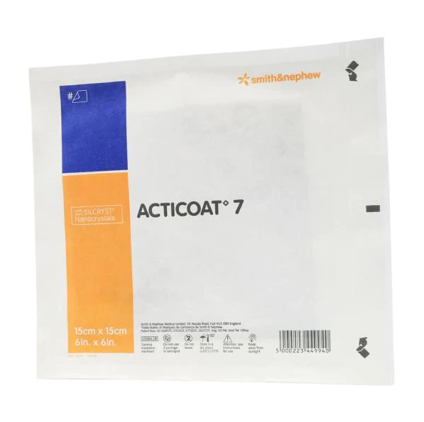 Smith & Nephew Acticoat 7 Apósito Antimicrobiano Con Plata De 15 CM X 15 CM - Image 2