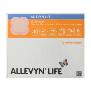 Smith & Nephew Allevyn Life Apósito De Espuma Hidrocelular De 15.4 CM X 15.4 CM o 21 CM X 21 CM