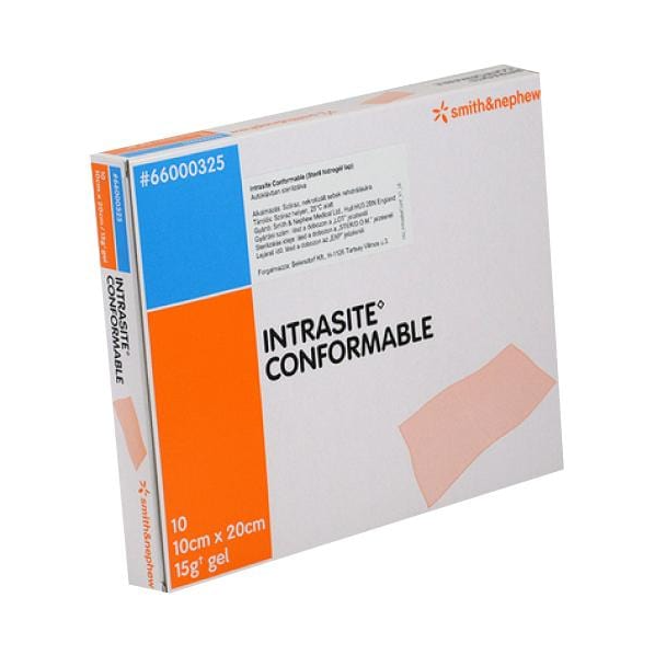 Smith & Nephew Intrasite Conformable Apósito De Hidrogel De 10 CM X 20 CM