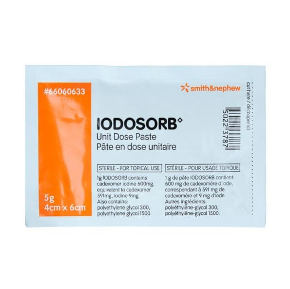 Smith & Nephew Iodosorb Apósito De Yodo En Pasta 5 Gramos De 4 CM X 6 CM - Image 2